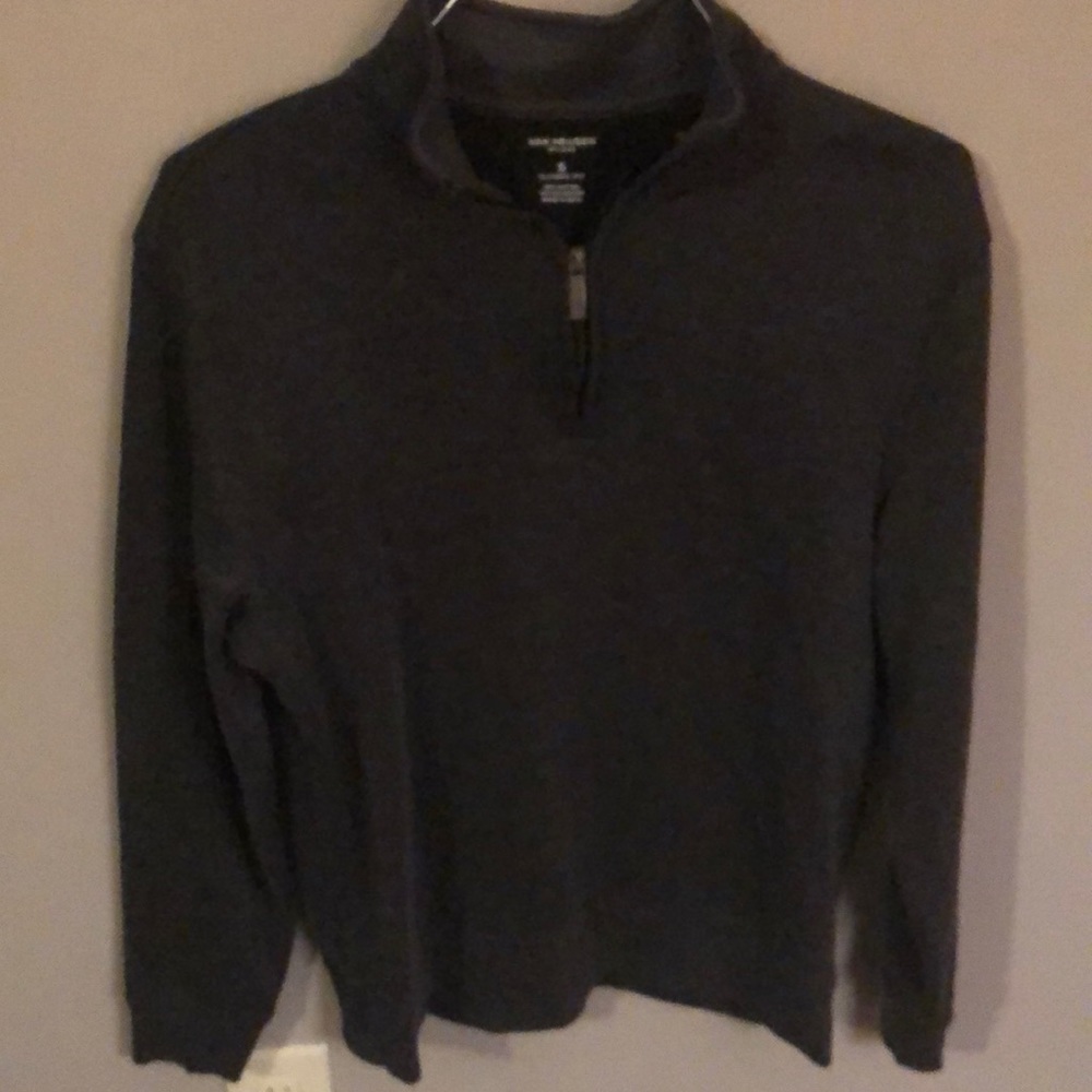 Gray 3/4 zip sweater